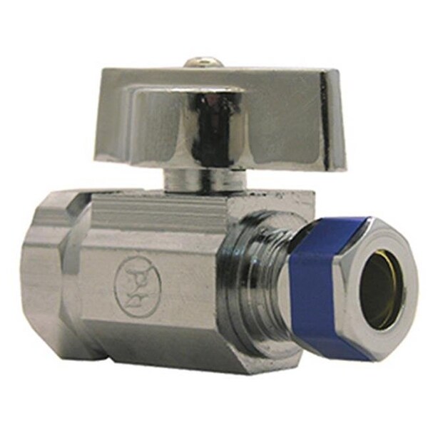 Larsen Supply Co Larsen Supply 06-9271 0.25 Turn Angle Stop Valve - 0.38 x 0.38 in. 139422 - main